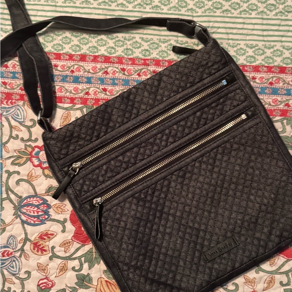 Vera Bradley Black Quilted Crossbody Bag